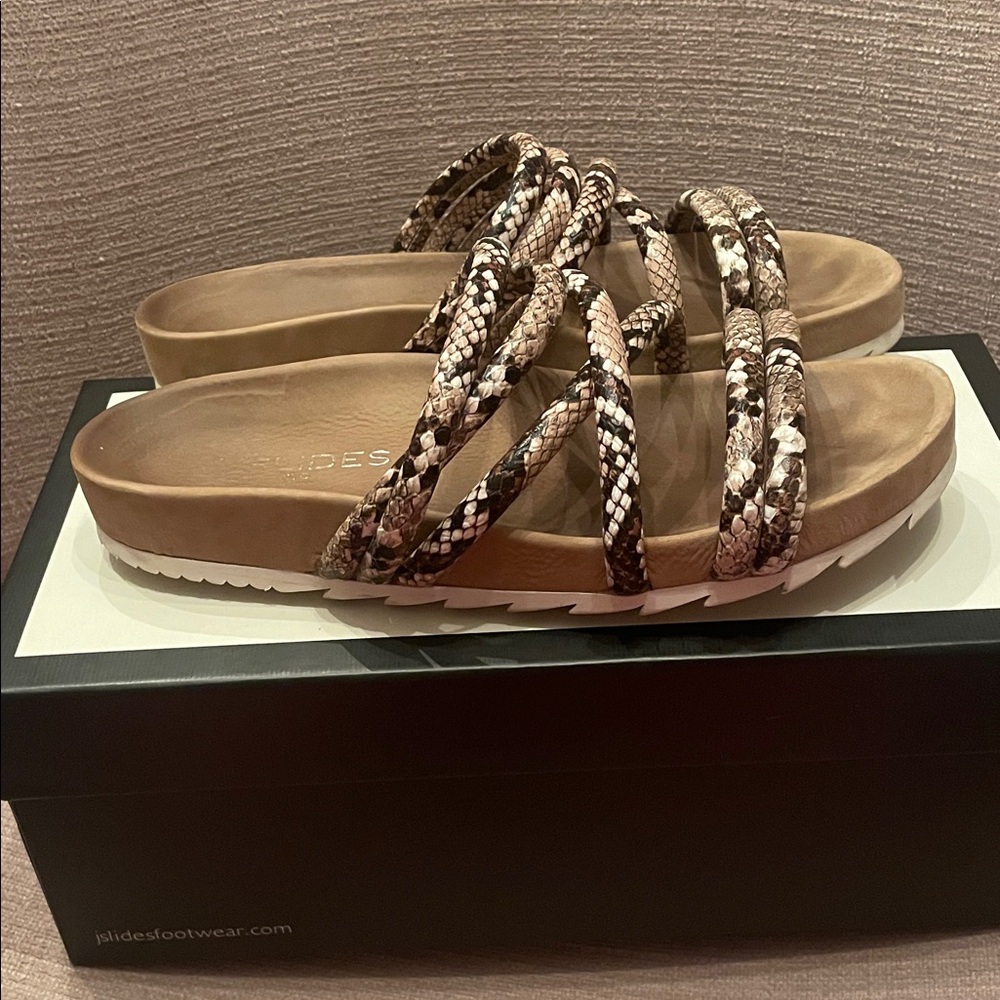 J Slides Snakeskin Multi-Color Sandals - Picture 3 of 5